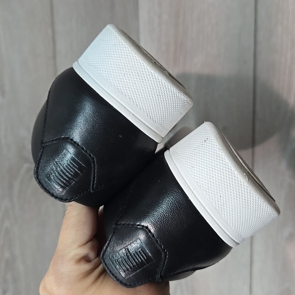 Fitflop Women RallyLeather Platform Black Cush Slip-On Shoes Sneakers Shoes Sz 7 - Picture 7 of 14